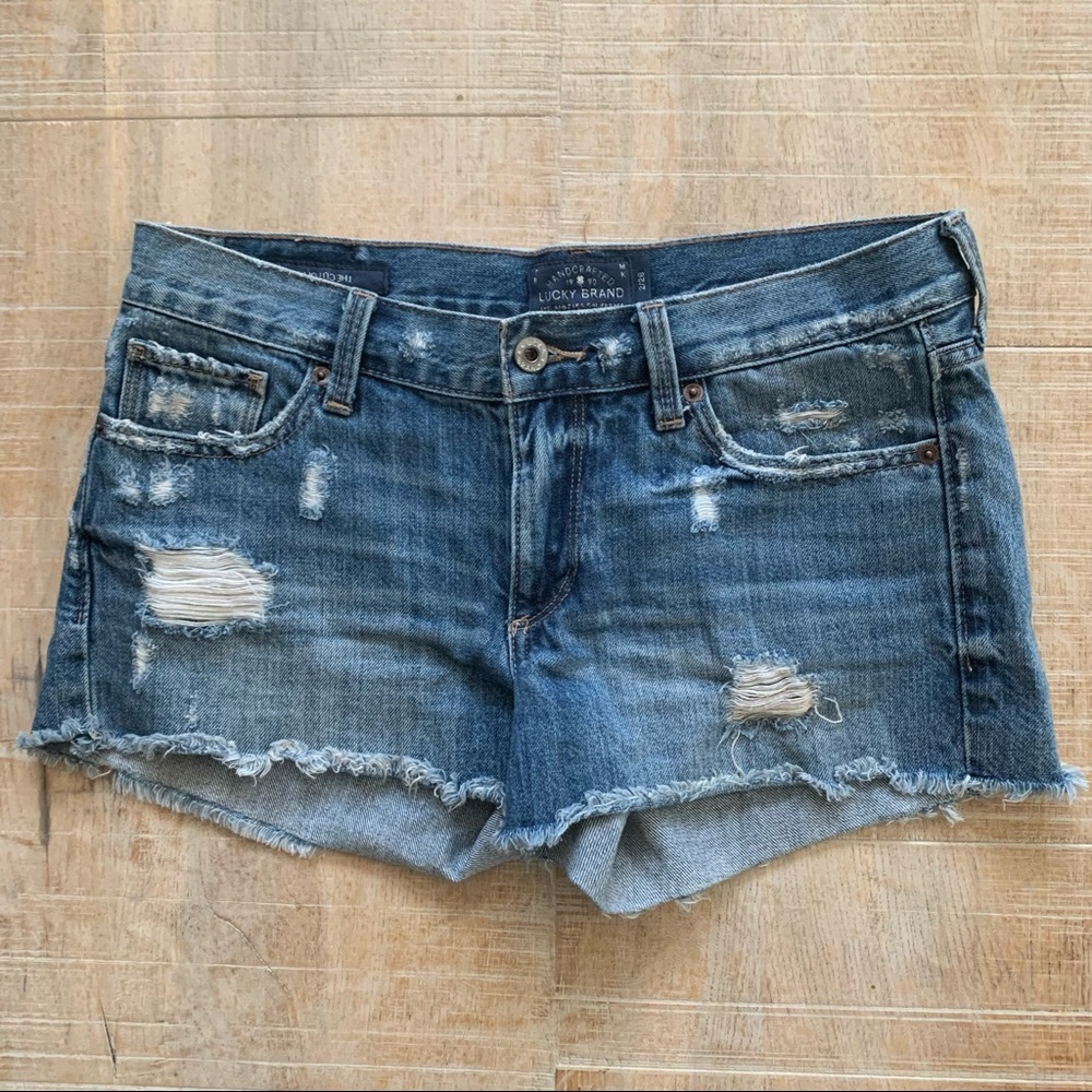 Lucky Brand Distressed Cutoff Jean Shorts